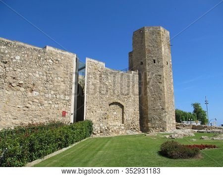 Tarragona, Spain. View Of Tower Part Of The Roman Circus Of Tarraco Circo Romano De Tarraco