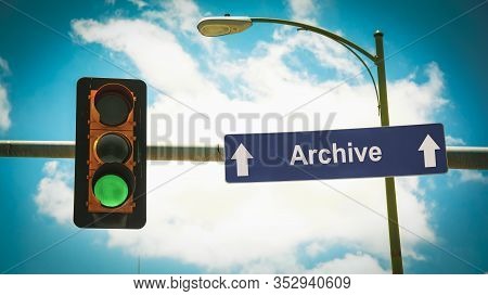 Street Sign The Direction Way To Archive