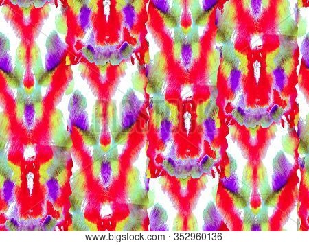 Rectangle Geo Rapport. Ethnic Seamless Pattern. Kilim Native Background. Ikat Geometric Swimwear Pat