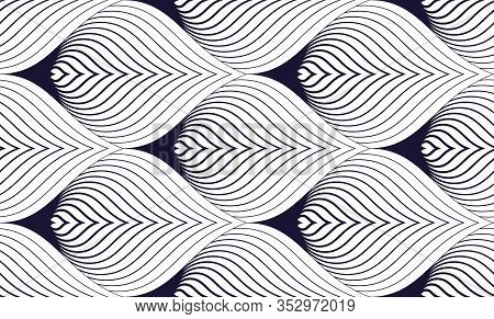 Geometric Seamless Pattern, Abstract Tiling Background, Vector Repeat Endless Wallpaper Illustration