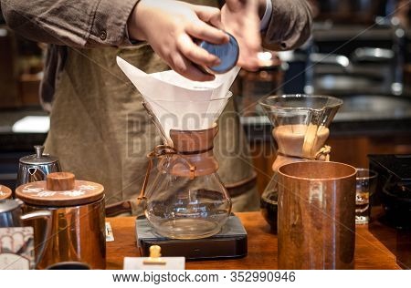 Shanghai, China - January 11, 2020: A Starbucks Coffee For Their Customer At The Starbucks Reserve R