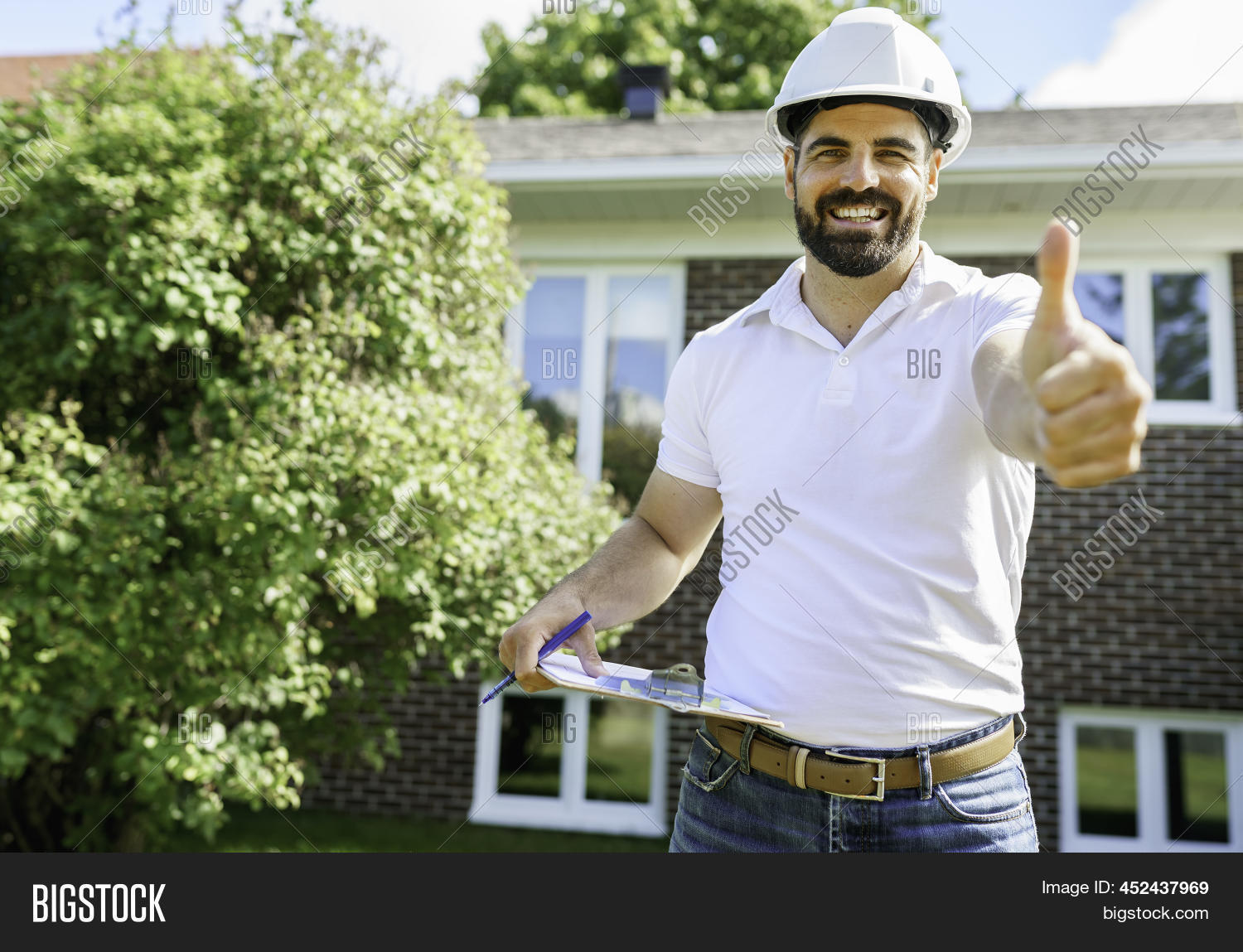 Man White Hard Hat Image & Photo (Free Trial) Bigstock