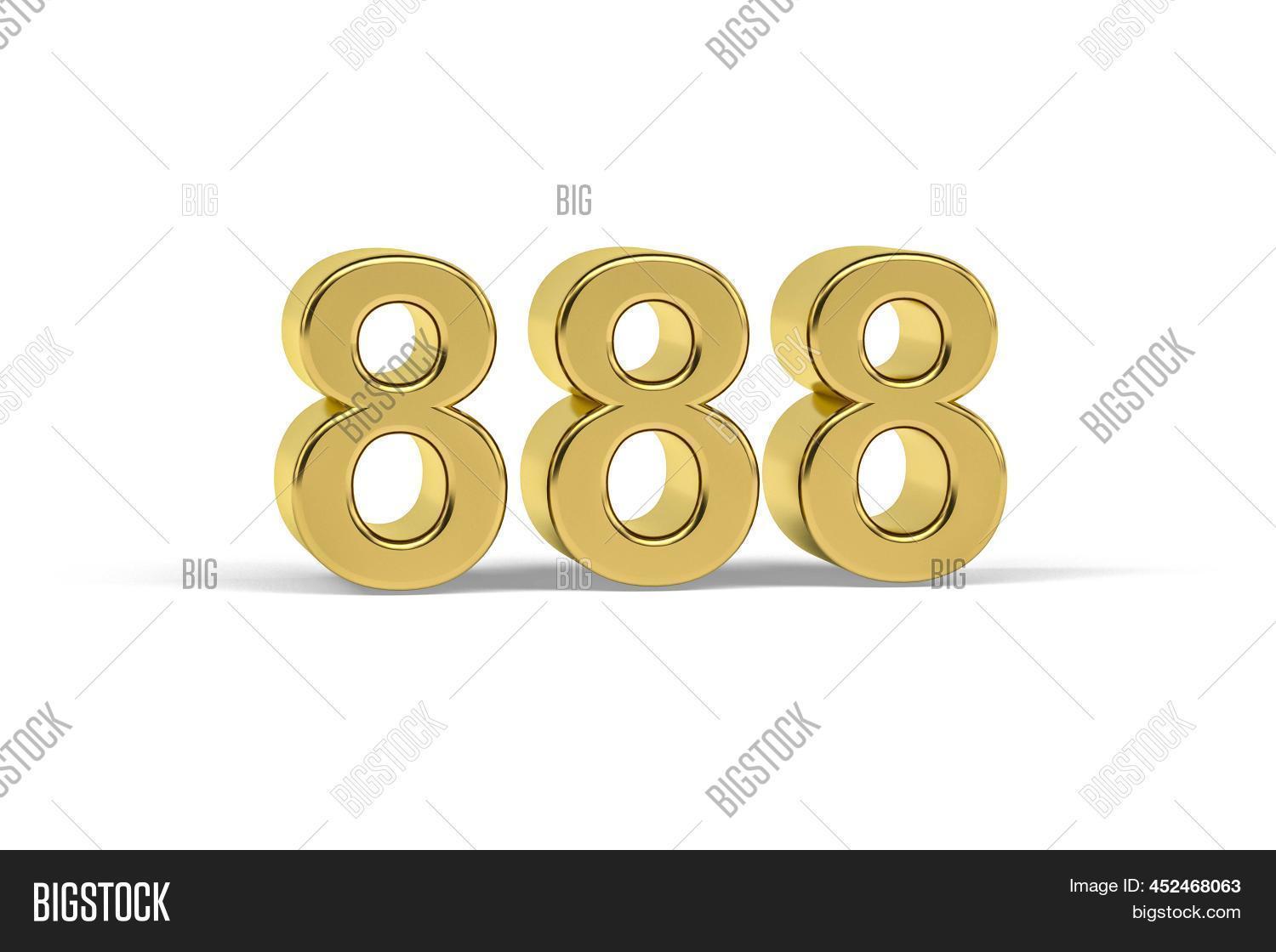 Golden 3d Number 888 Image & Photo (Free Trial) | Bigstock