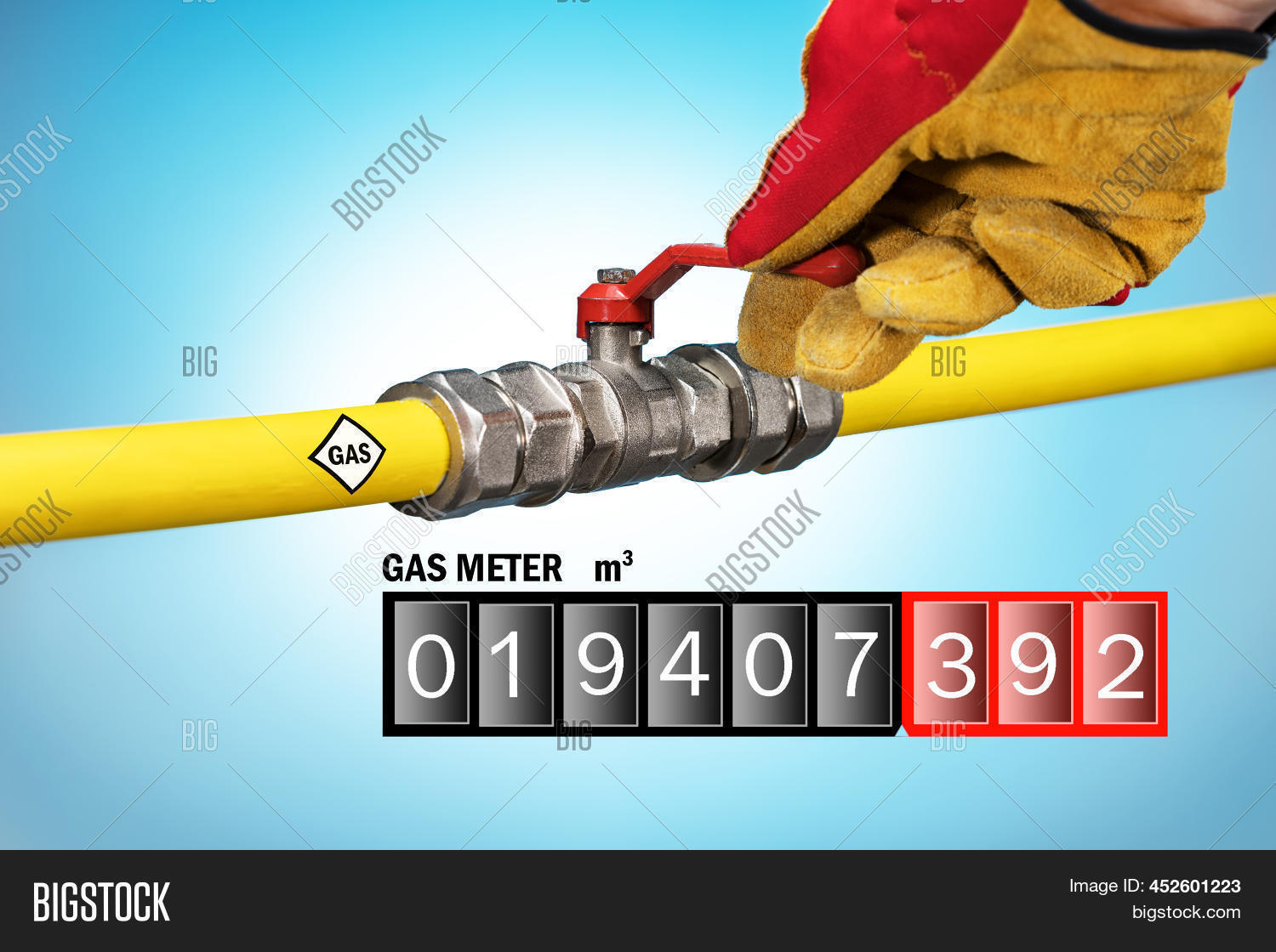 Natural Gas Meter Hand Image & Photo (Free Trial) Bigstock