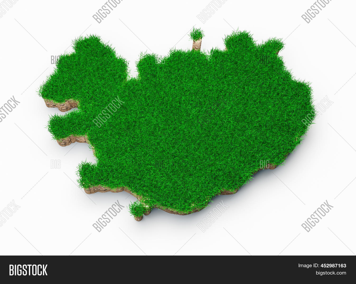 Iceland Map Soil Land Image & Photo (Free Trial) Bigstock