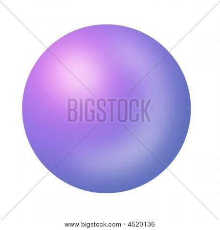 Fémes lila gömb