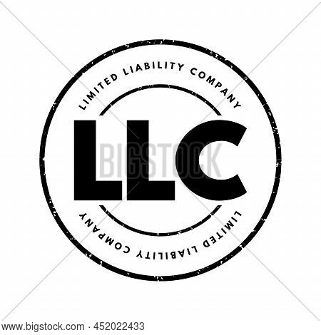 Llc - Limited Liability Company Acronym, Business Concept Background