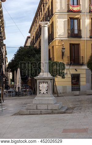 Ramales Square (plaza Ramales) In City Of Madrid, Spain
