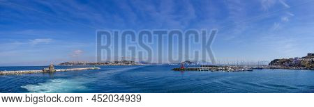Daylight View Of Beautiful Procida In Sunny Summer Day, Procida Island, Italy, High Quality Photo
