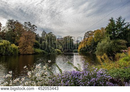 Copenhagen, Denmark. Oersted Park In The City Center. Tourism In Denmark.