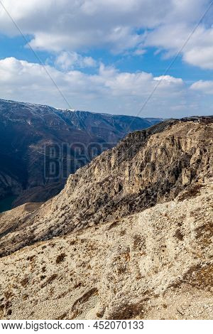 Sulak Canyon Is One Of The Deepest Canyons In The World And The Deepest In Europe. Natural Landmark 