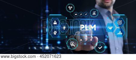 Plm Product Lifecycle Management System Technology Concept. Technology, Internet And Network Concept