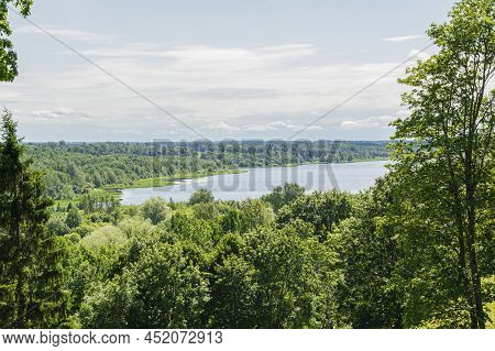 View To The Lake Viljandi From Castle Hill, Estonia
