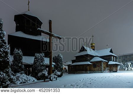 Wooden Church Of The Assumption In Chortkiv, Ukraine