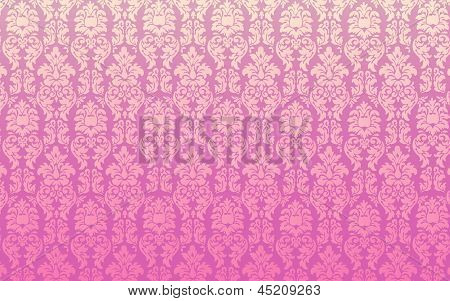 Bezešvé Pink Damask
