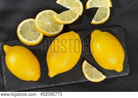 Ripe And Fresh Fruit, Yellow Lemon - Citrus Meyeri
