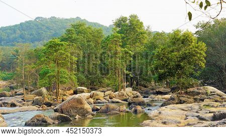 Thirparappu Falls; Amazing Tourist Place With Water,rocks And Beautiful Scenery; Located In Kanyakum