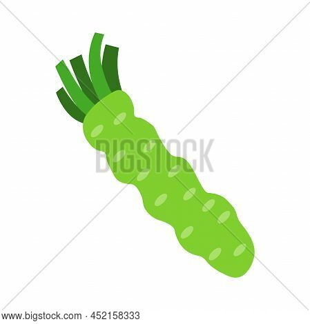 Wasabi Vector Icon Isolated On White Background