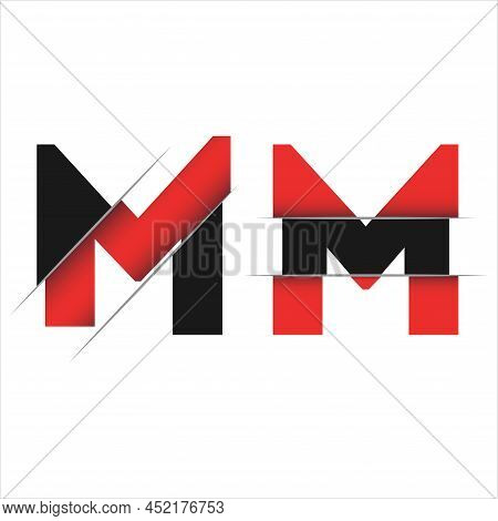 Am A M Letter Logo With Colorblock Design And Creative Cut. Creative Logo Design.