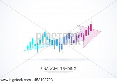 Stock Market Or Forex Trading Graph In Futuristic Concept For Financial Investment Or Economic Trend