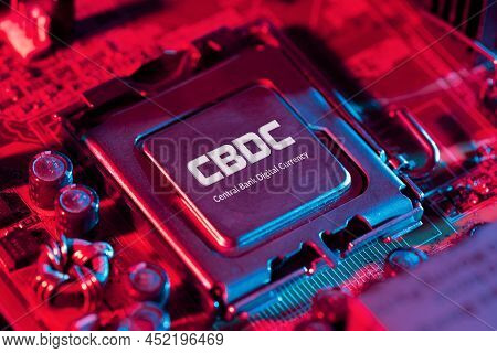 Cbdc - Central Bank Digital Currency Technology. New Generation Of Money Concept