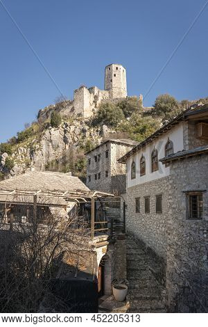 Pocitelj Medieval Village In The Capljina Municipality In Bosnia And Herzegovina