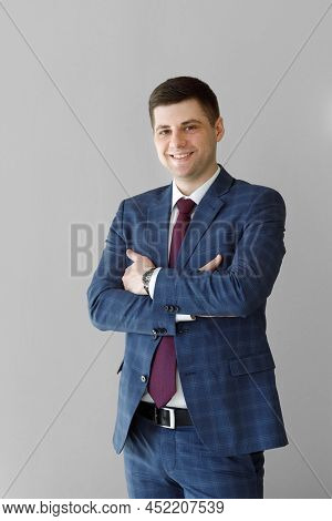 Portrait Of A Male Freelancer. Decentralized Work Of Digital Nomads, Hybrid Work Model.