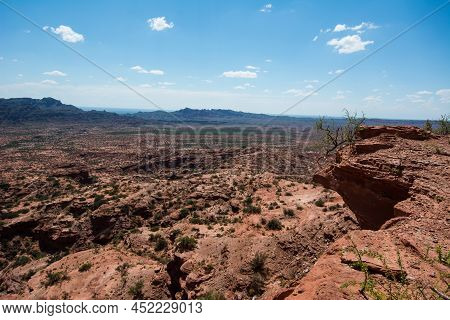 View Of Sierra De Las Quijadas National Park, Argentina.
