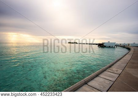 Maledives On A Cloudy Day In Paradise