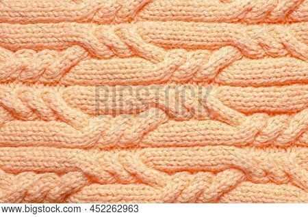 Beautiful Knitted Woolen Background, Beautiful Texture. Close-up.