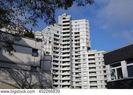 Gelsenkirchen, Germany - September 17, 2020: Apartment Building In Gelsenkirchen, Germany. Official 