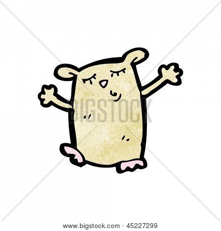 kreslený hampster