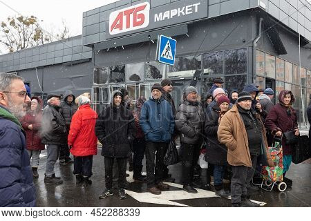 Russian-ukrainian War. Humanitarian Aid In Bucha