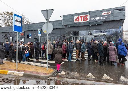 Russian-ukrainian War. Humanitarian Aid In Bucha