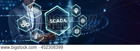 System Supervisory Control And Data Acquisition Technology Concept. Scada