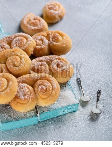 Biscuit. Delicious Cottage Cheese Cookies. High Quality Photo