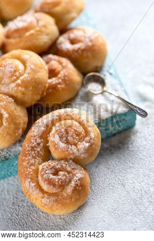 Biscuit. Delicious Cottage Cheese Cookies. High Quality Photo
