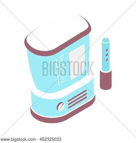 Water Flosser Irrigator For Oral Cavity Cleaning Isometric Icon 3d Vector Illustration