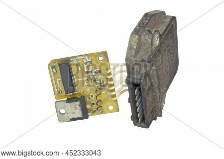 Electronic Ignition Control Module With Pin Blade Terminal. Main Electronic Board With Hall Sensor A