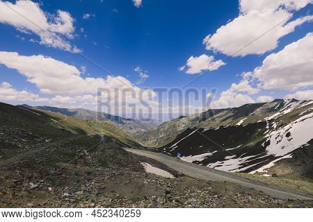 Amazing View To The Mountain Babusar Pass In Pakistani Gilgit Baltistan Highlands