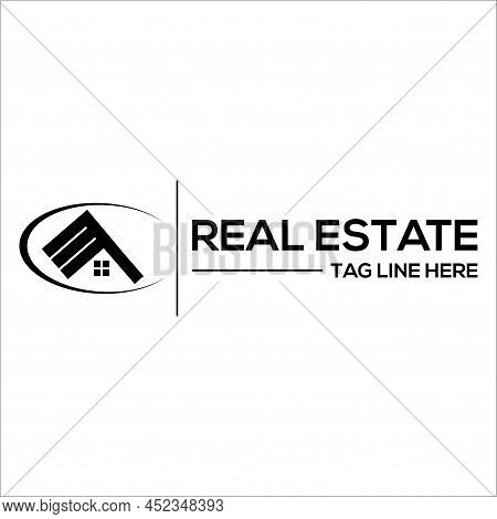 Real Estate Logo  Home And House Design Template