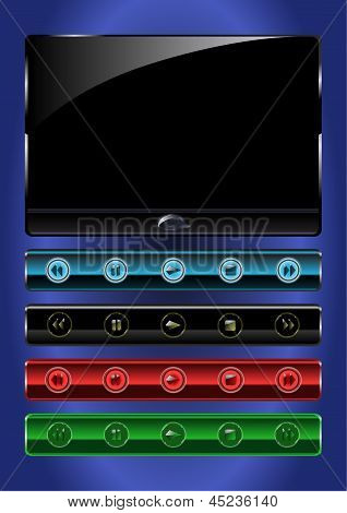 Media Player video-Schaltflächen