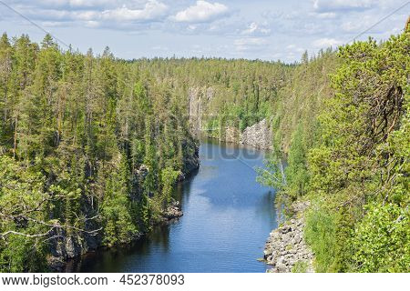 View Of The Canyon Lake Julma-olkky, Hossa National Park, Kuusamo, Finland