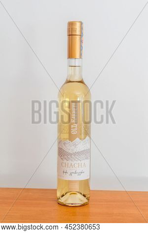 Pruszcz Gdanski, Poland - March 21, 2022: Old Kakheti Classic  Chacha. Chacha Is A Georgian Pomace B