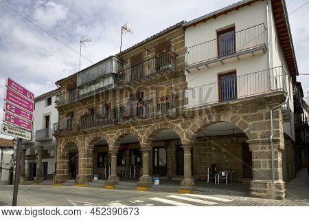 Béjar (spain), September 1, 2020. Typical Building. Béjar Is A City In The Province Of Salamanca, Au