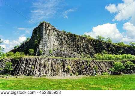 Hegyestu Geological Basalt Cliff In Kali Basin Hungary Near Koveskal
