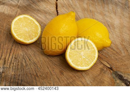 Ripe And Fresh Fruit, Yellow Lemon - Citrus Meyeri