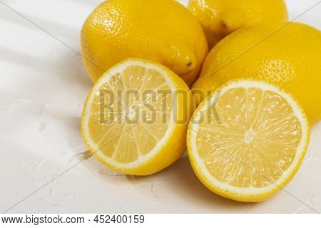 Ripe And Fresh Fruit, Yellow Lemon - Citrus Meyeri