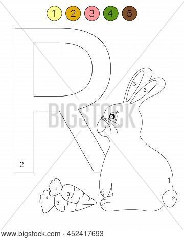 R Is For The Rabbit Coloring Book Vector & Photo (Free Trial) | Bigstock