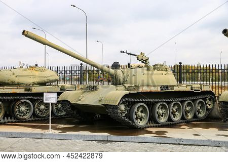 Verkhnyaya Pyshma, Russia - September 14, 2021: Soviet Medium Tank T-54b In The Ummc Museum Of Milit